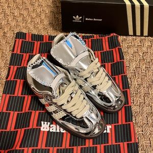 Wales Bonner x Samba ‘Silver Metallic Gum’ 2023 Adidas Sneakers